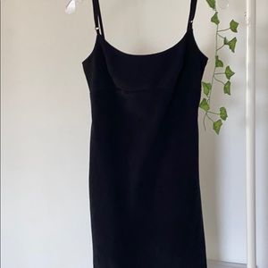 Black Velvet A Line Mini Dress